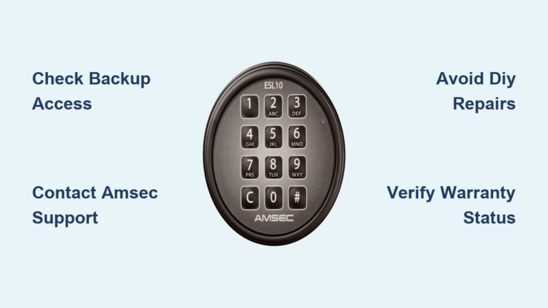 How to Fix AMSEC Safe Keypad Not Working