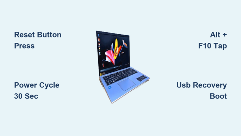 How to Reset Acer Laptop: Quick Steps