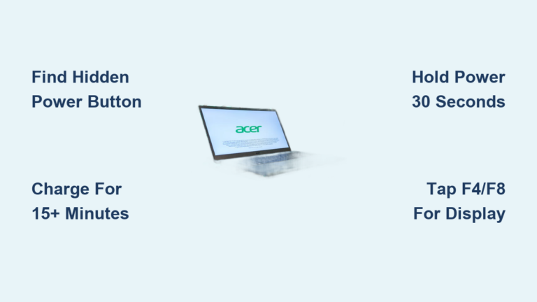 How to Turn On an Acer Laptop