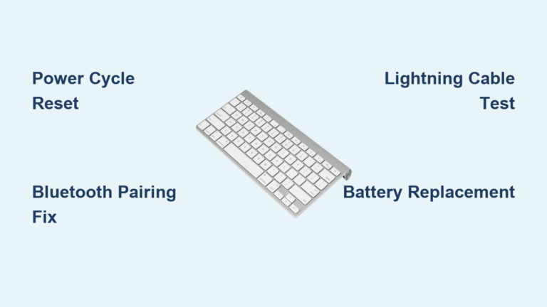 Fix Apple Battery Keyboard Not Working Issue