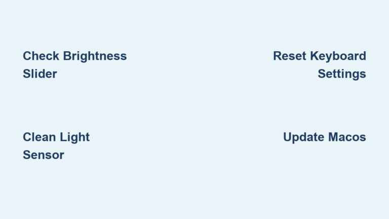 How to Fix Apple Keyboard Light Not Working