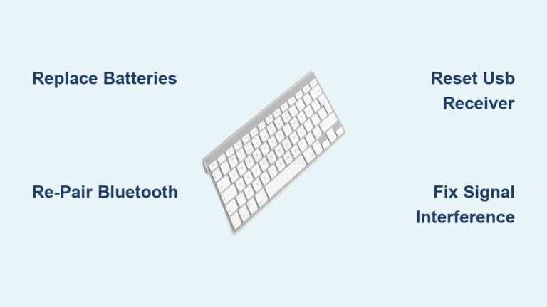 Fix Cordless Keyboard Not Working Issue