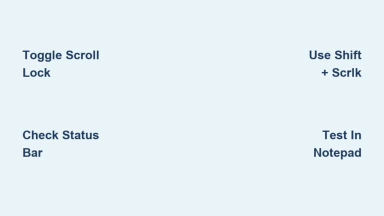 Fix Excel Keyboard Arrows Not Working