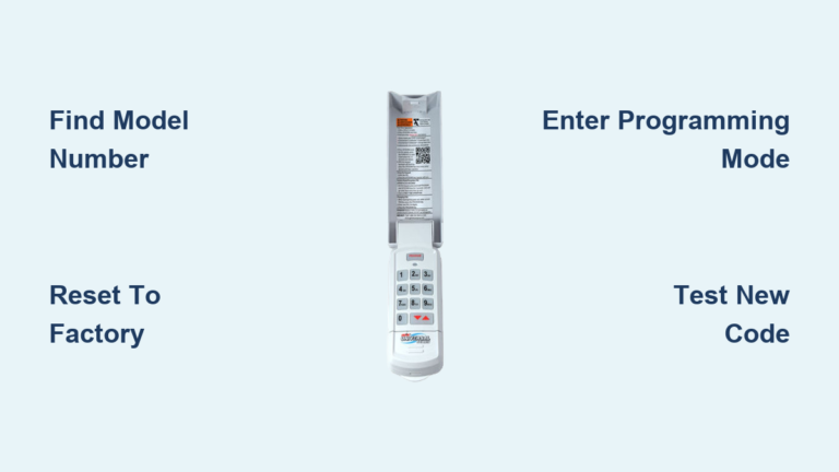 How to Program Garage Door Opener Keypad