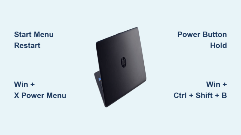 How to Restart HP Laptop: Quick Steps