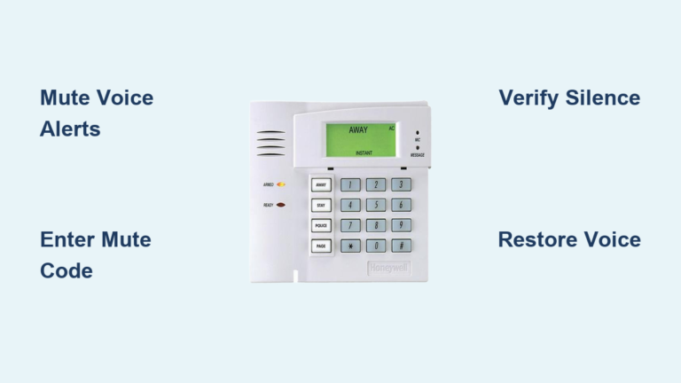 How to Silence Honeywell Alarm Keypad