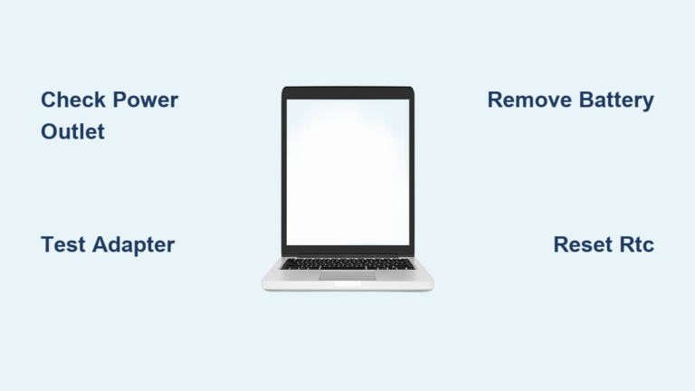 How to Fix Laptop Not Powering On