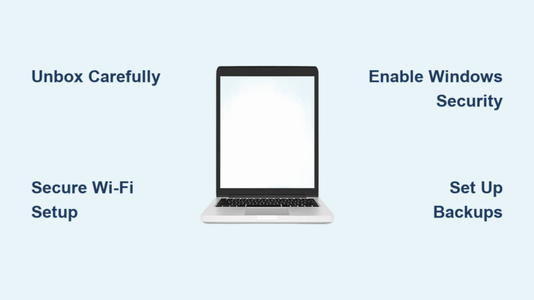 How to Set Up a Laptop: Quick Start Guide