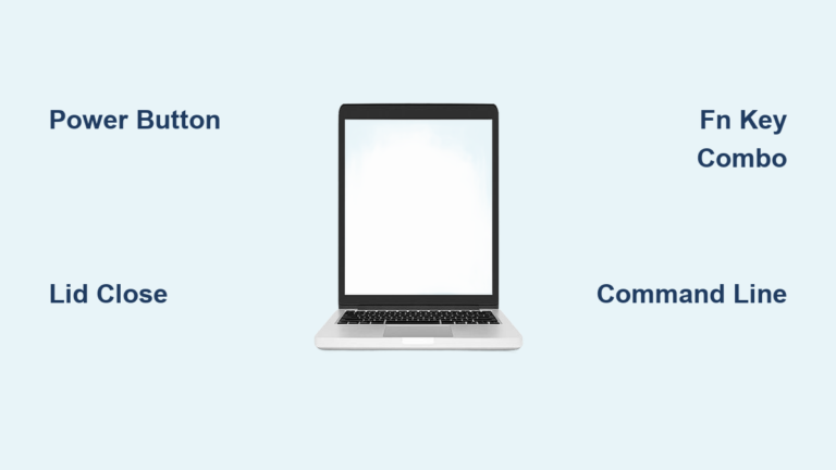 How to Turn Off Laptop Screen