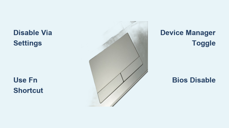 How to Turn Off Laptop Touchpad