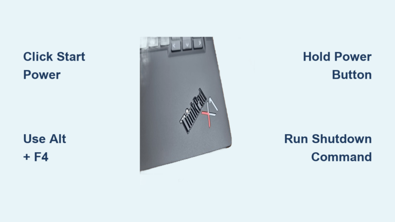 How to Turn Off a Lenovo Laptop