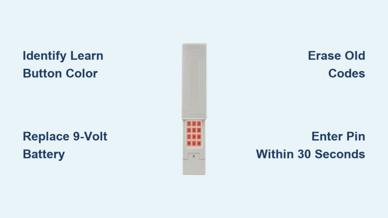 How to Program LiftMaster Garage Door Keypad