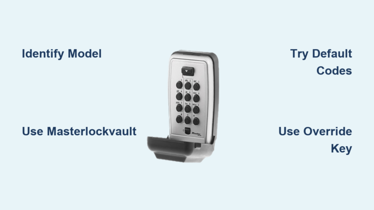 How to Unlock Master Lock Keypad Without Code