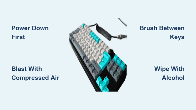 How to Clean a Mechanical Keyboard Without Removing Keys