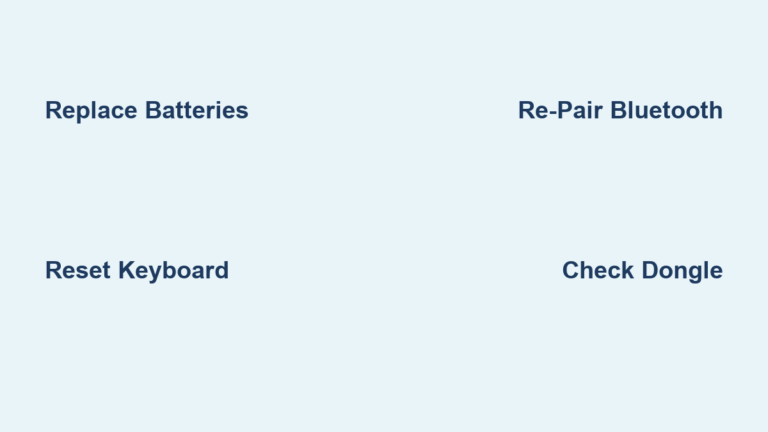 How to Reconnect Wireless Keyboard
