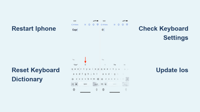 How to Fix iPhone Keyboard Issues